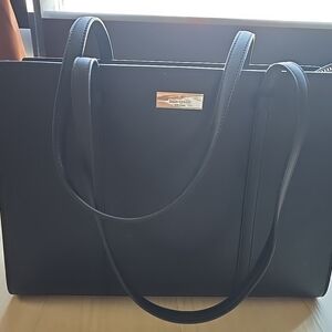 Kate Spade Black Leather Tote Bag